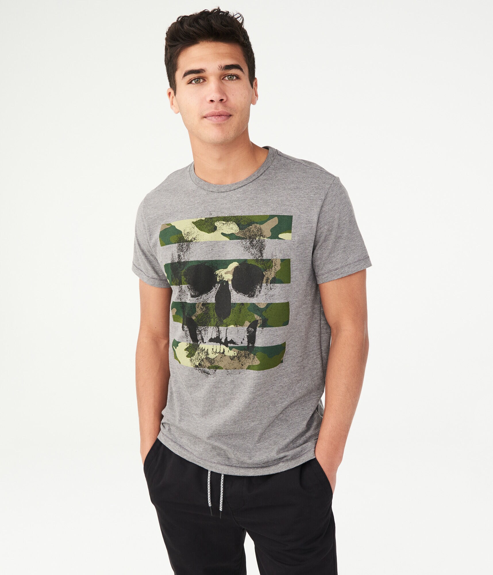 Camo Skull Graphic Tee