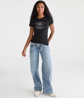 Aeropostale Roses Arch Graphic Tee