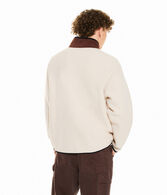 Sherpa Fleece Mock-Neck Jacket