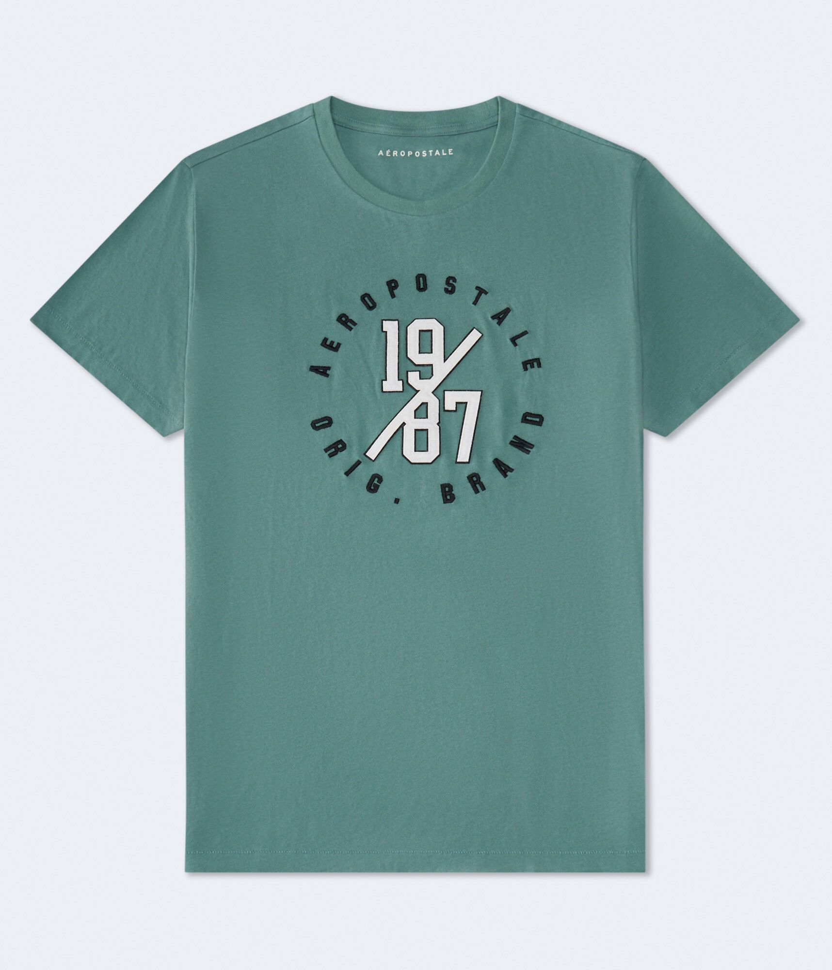 Aeropostale 1987 Circle Appliqu&eacute; Graphic Tee