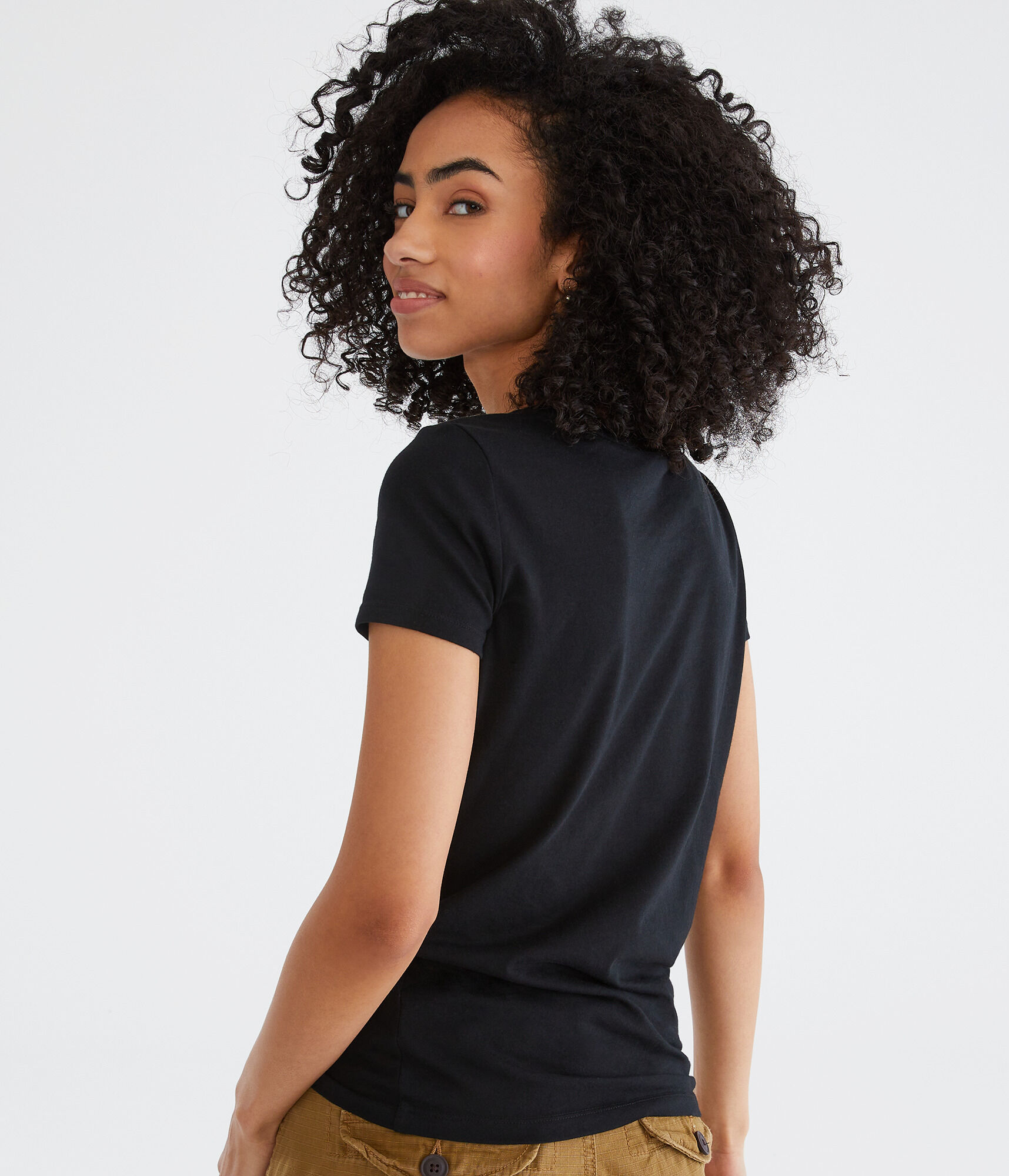 Aero Floral Fill Appliqu&eacute; Graphic Tee