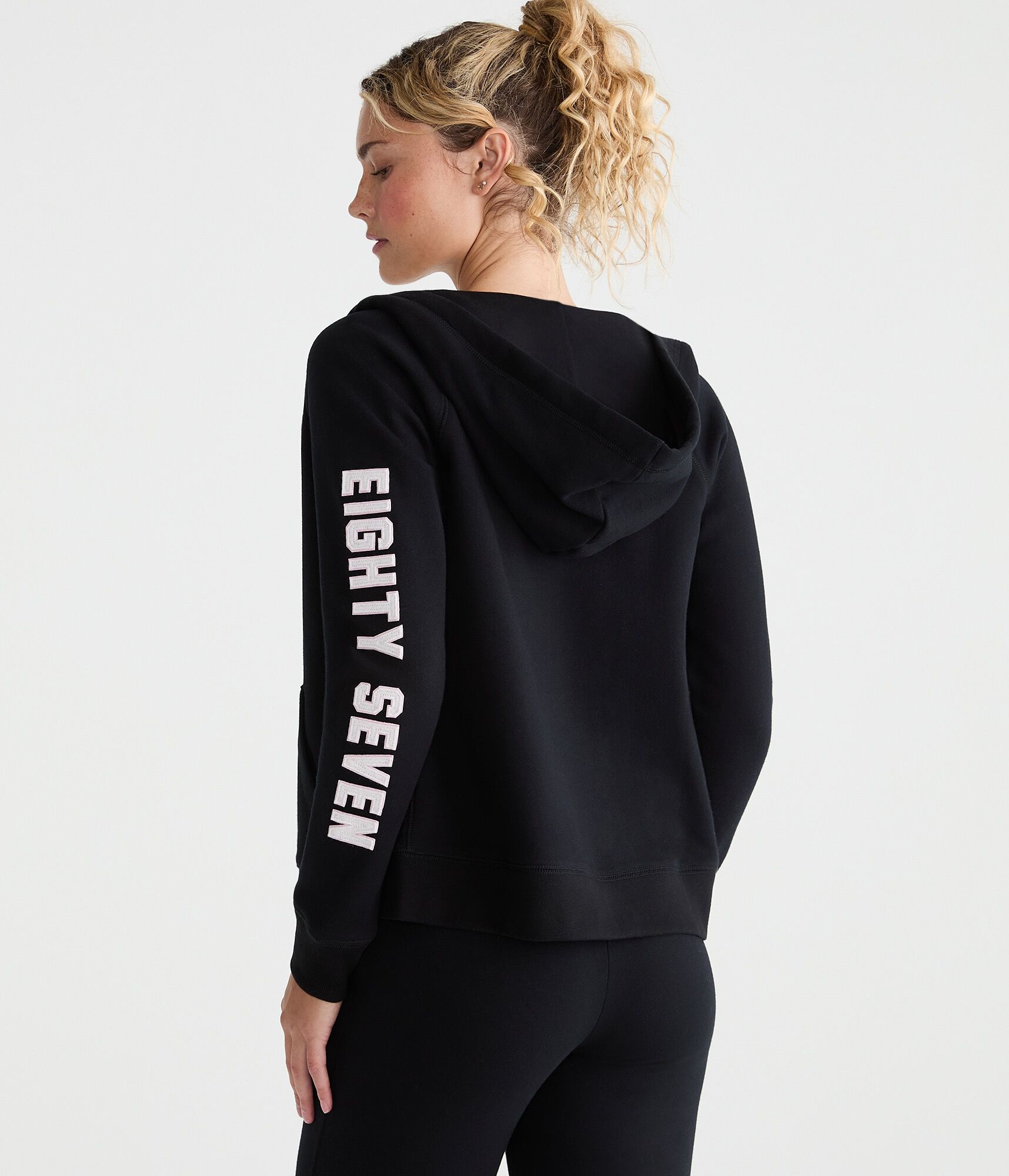 Aero Rhinestone Crest Full-Zip Hoodie