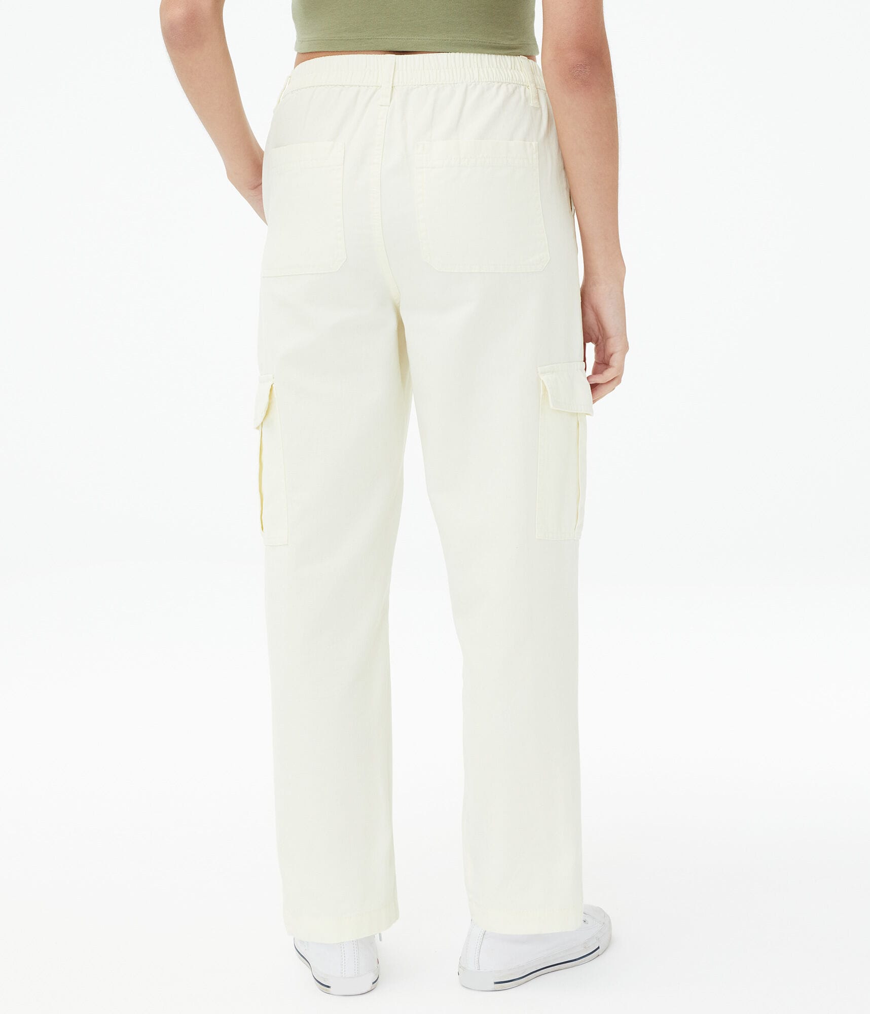 High-Rise Straight Cargo Pants