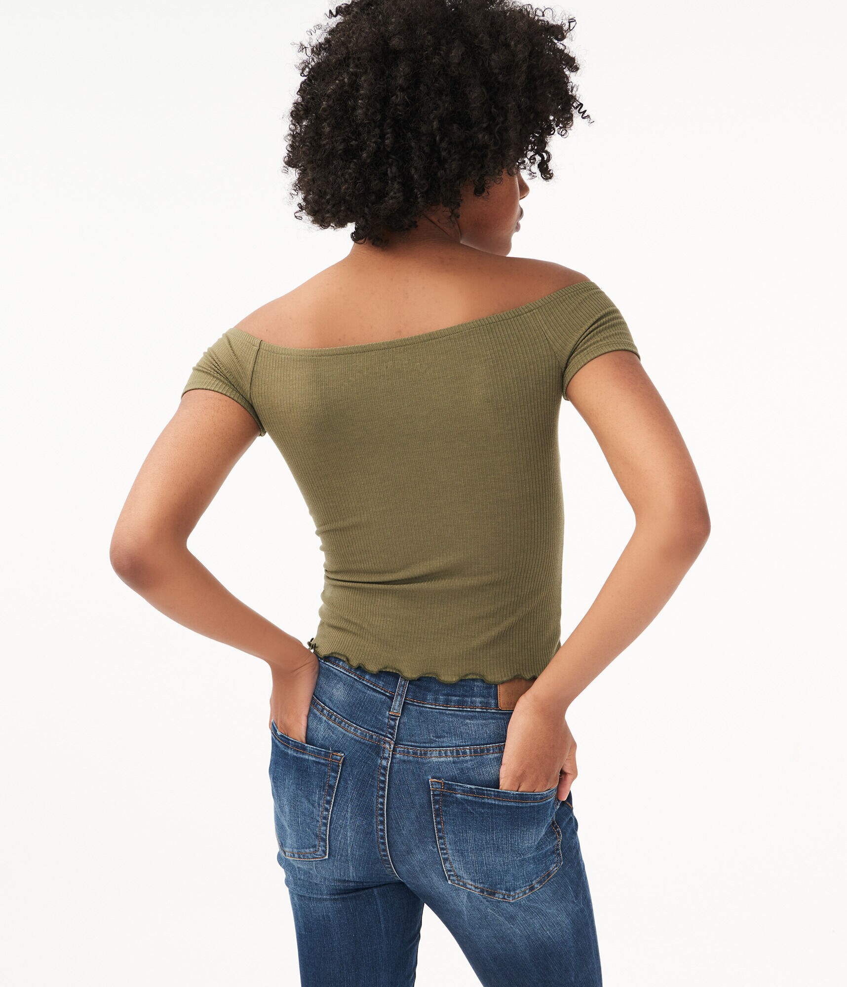 O-Ring Off-The-Shoulder Bodycon Top