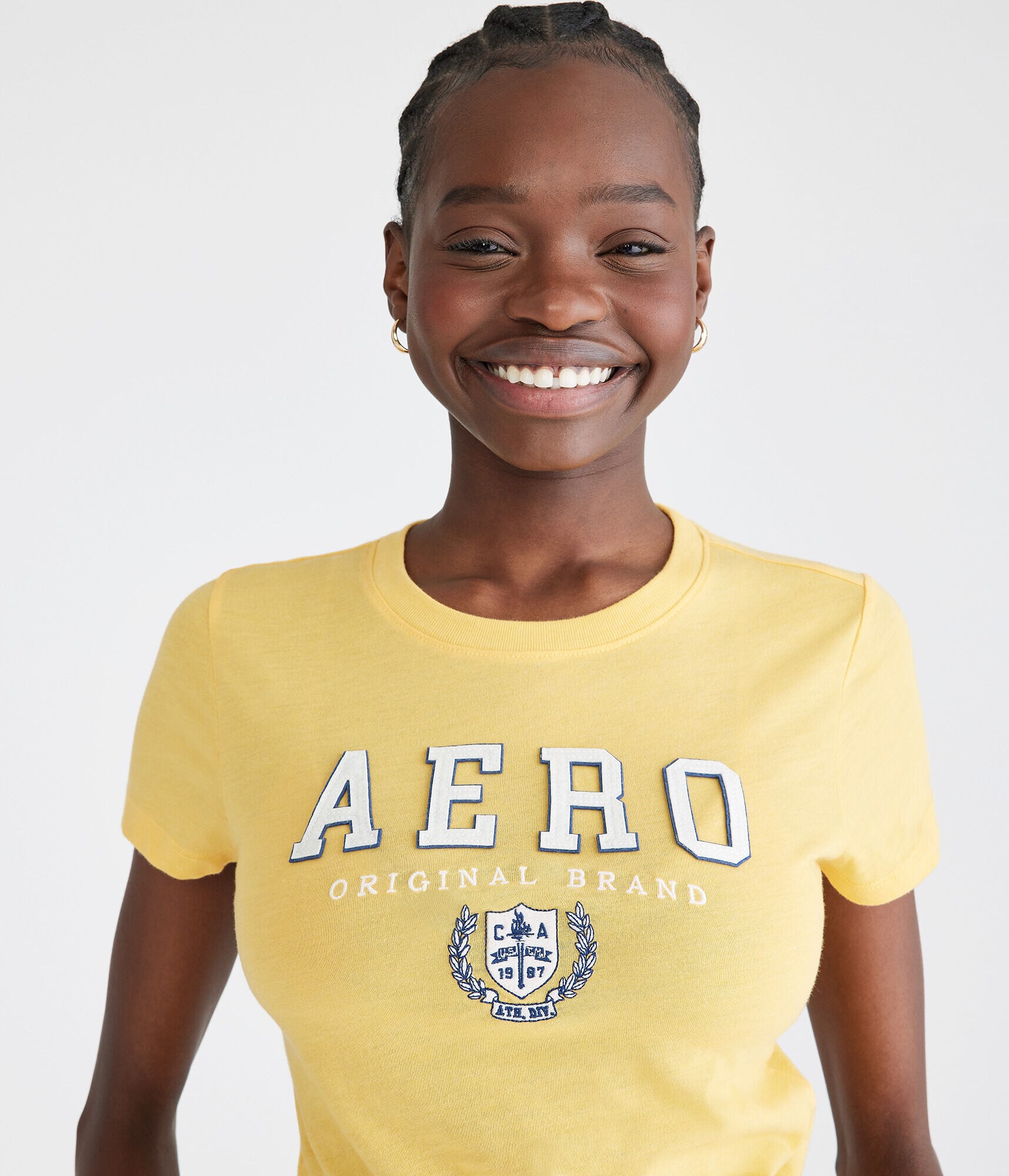 Aero Crest Logo Appliqu&eacute; Graphic Tee