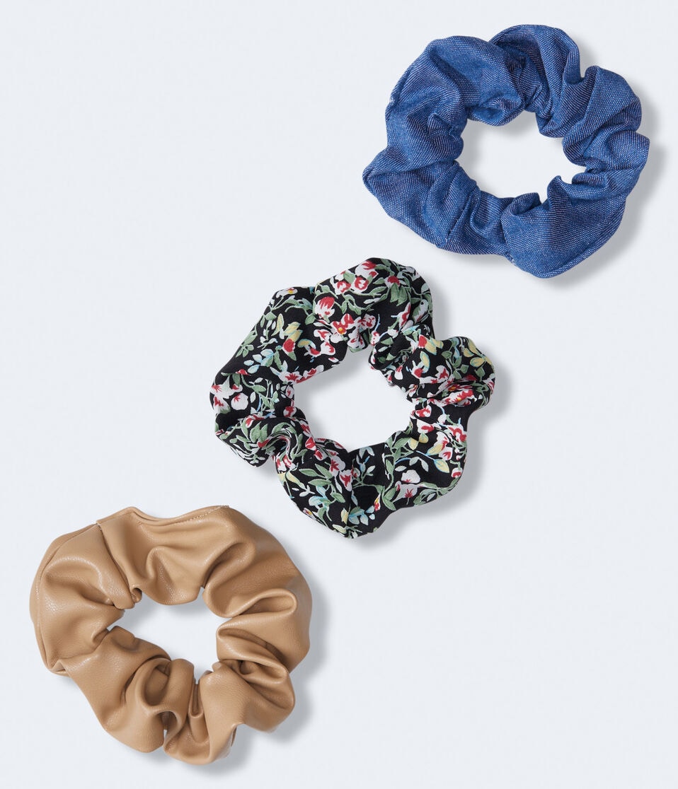 Floral Scrunchie 3-Pack
