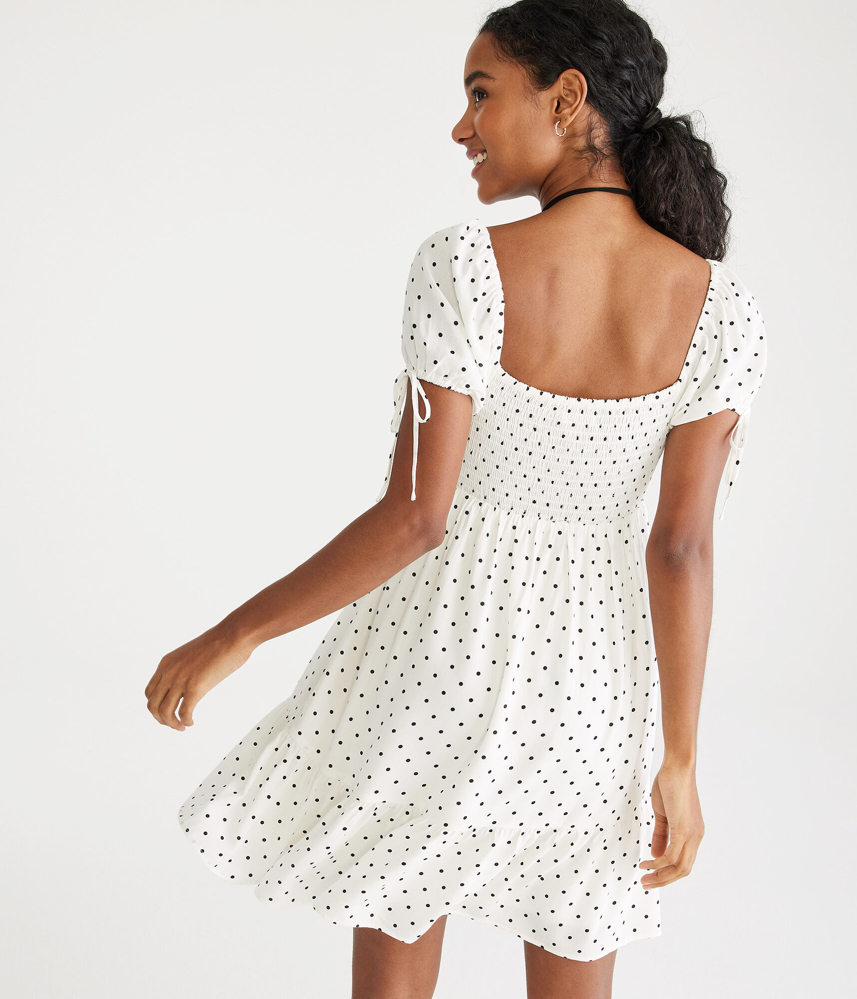 Polka Dot Sweetheart Babydoll Dress