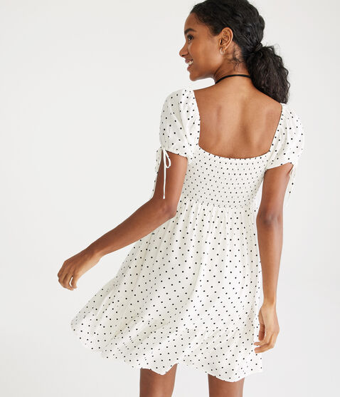 Polka Dot Sweetheart Babydoll Dress