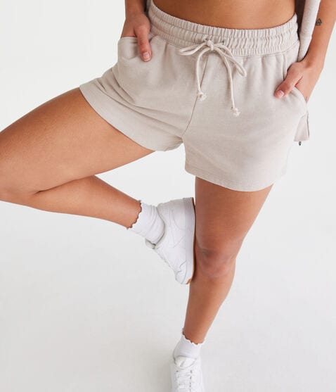 Slouchy High-Rise Fleece Shorts