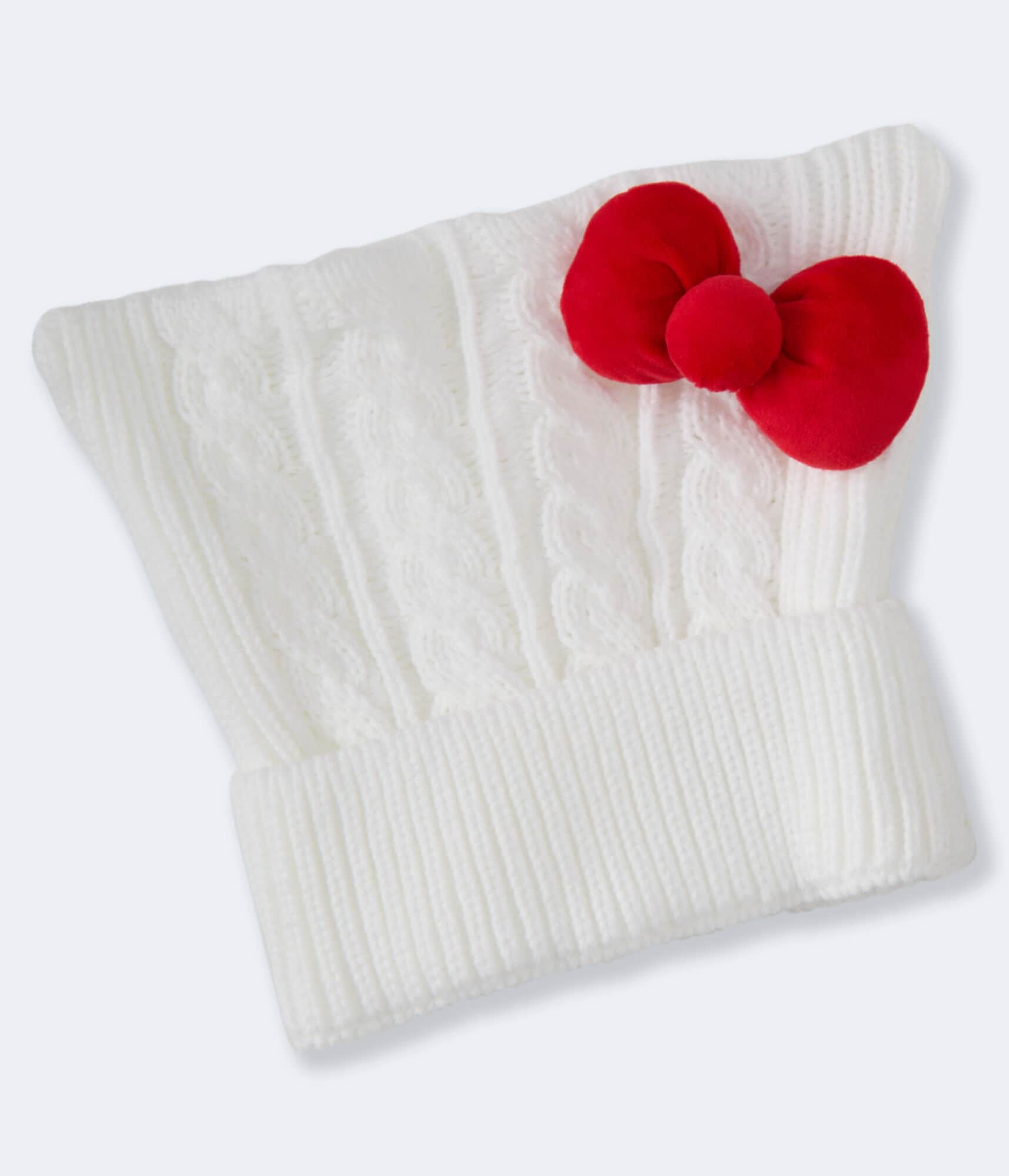 Hello Kitty Bow & Ears Cable Knit Hat
