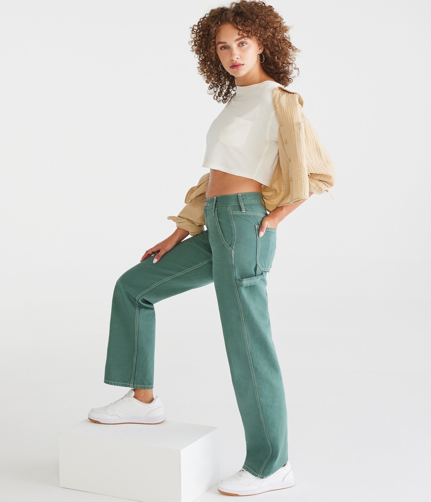 High-Rise Baggy Carpenter Jean