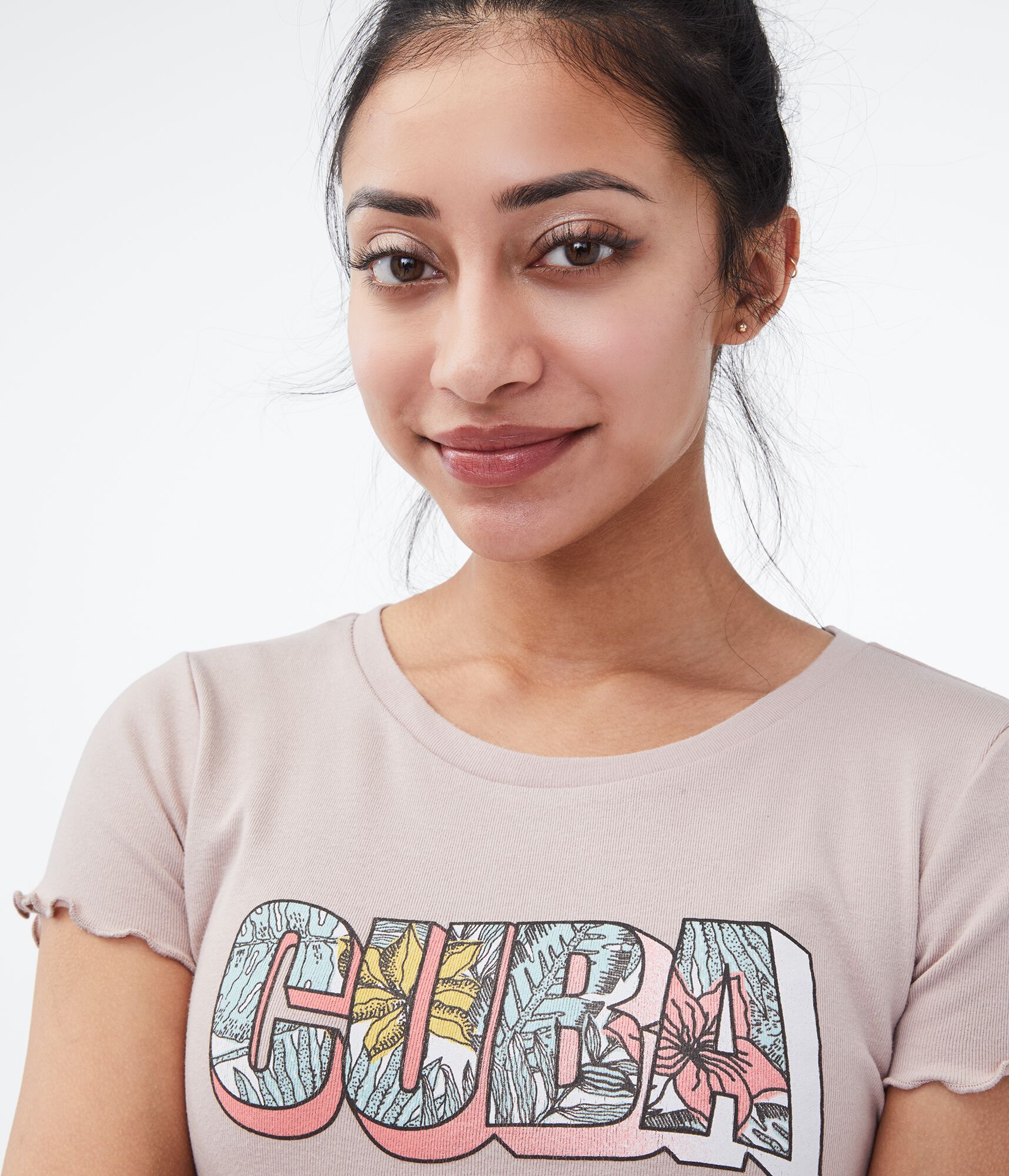 Cuba Graphic Shrunken Tee