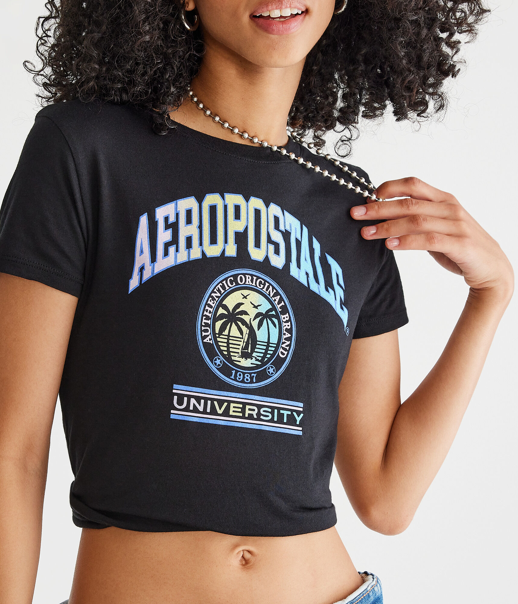 Aeropostale University Crest Graphic Tee