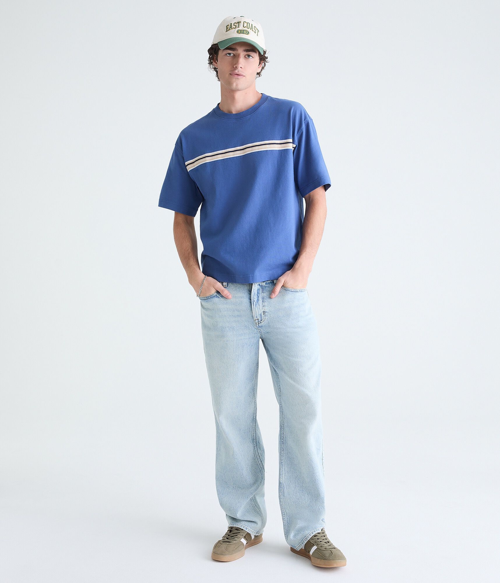 Chest Stripe Heavyweight Crew Tee