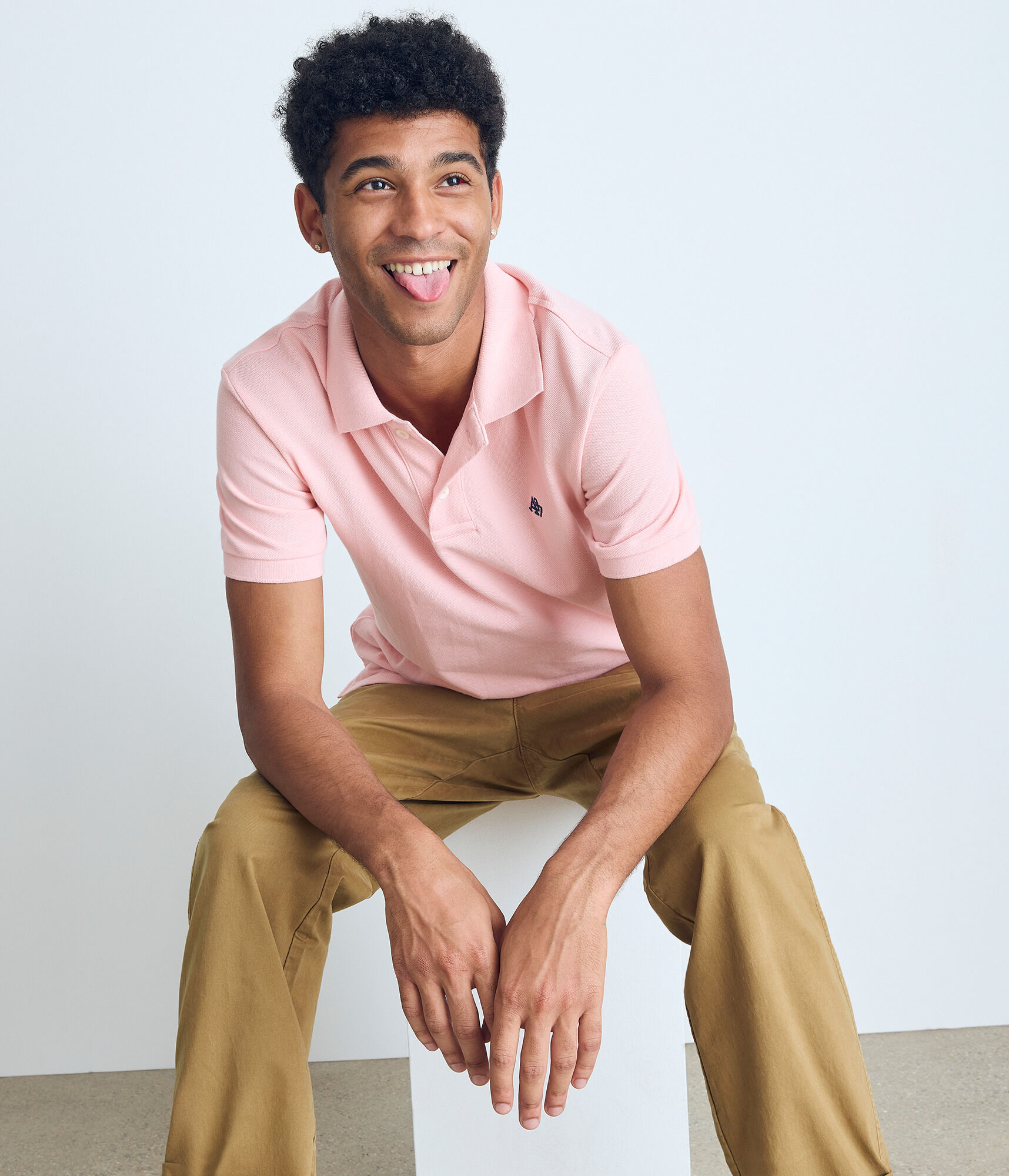 A87 logo piqué polo Clearance