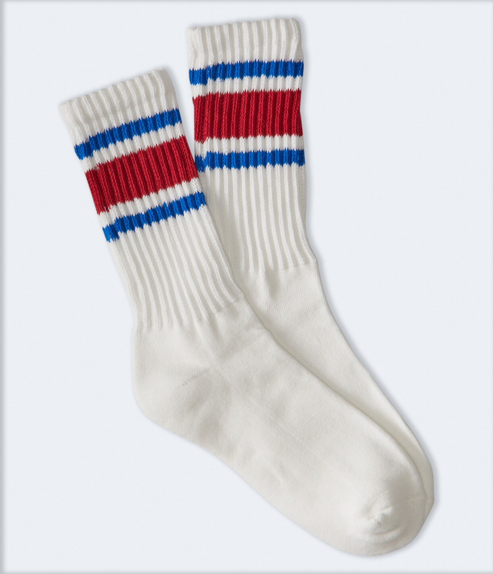 Varsity Multi-Stripe Crew Socks