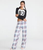 Plaid Polyfleece Sleep Pants