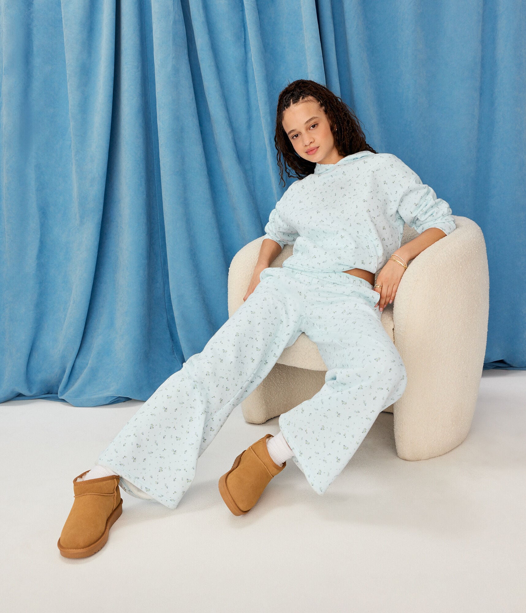 Demetra for Aero Floral Pullover Hoodie
