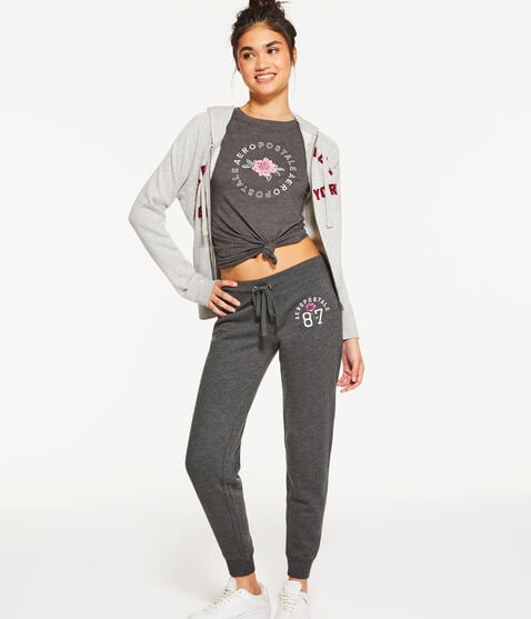Aeropostale 87 Flower Jogger Sweatpants