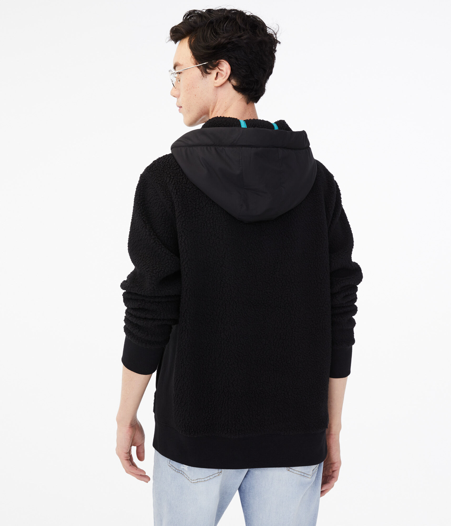 Sherpa Fleece Pullover Hoodie