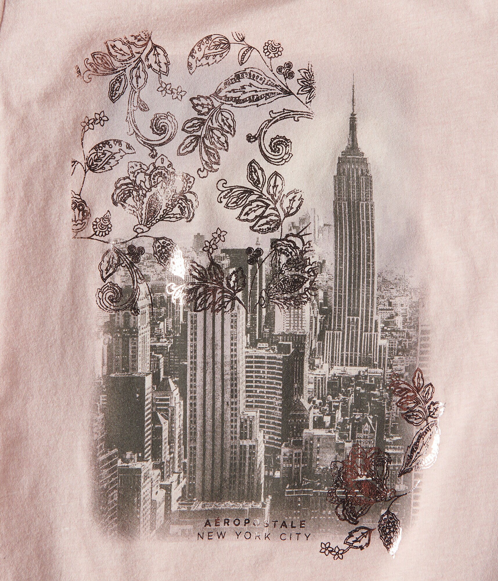 Floral Cityscape Graphic Tee***