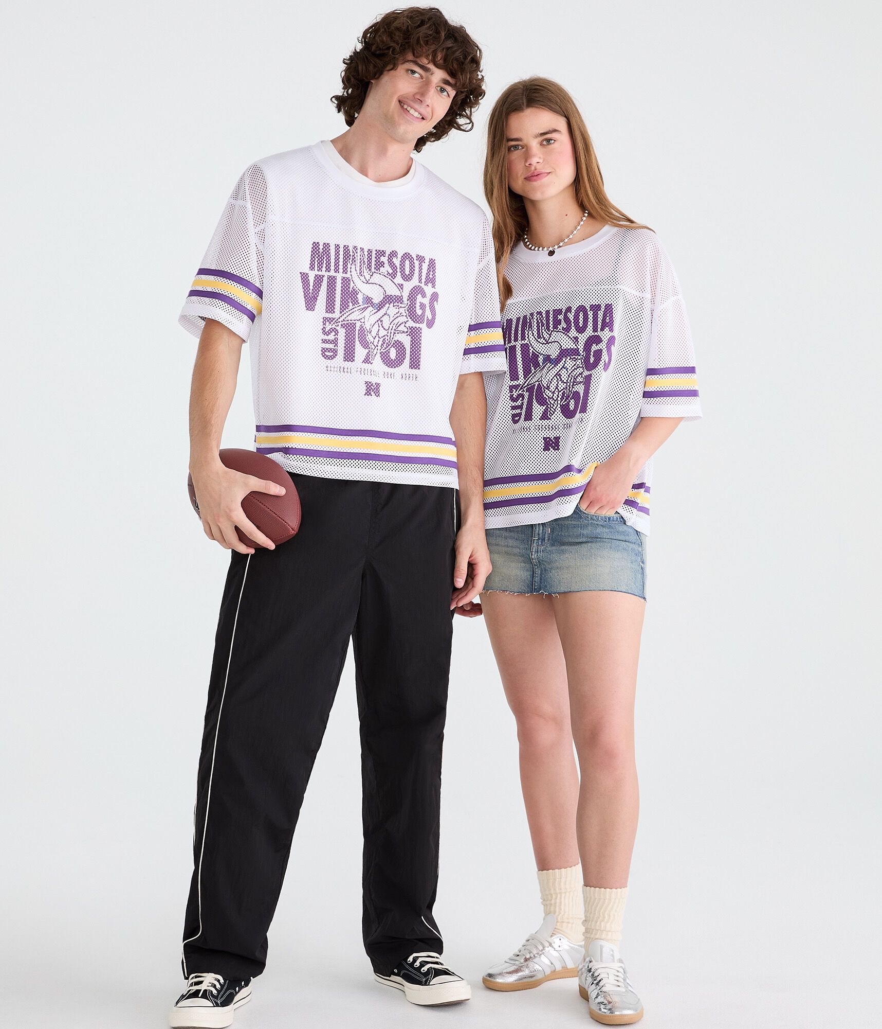 Minnesota Vikings Boxy Mesh Top