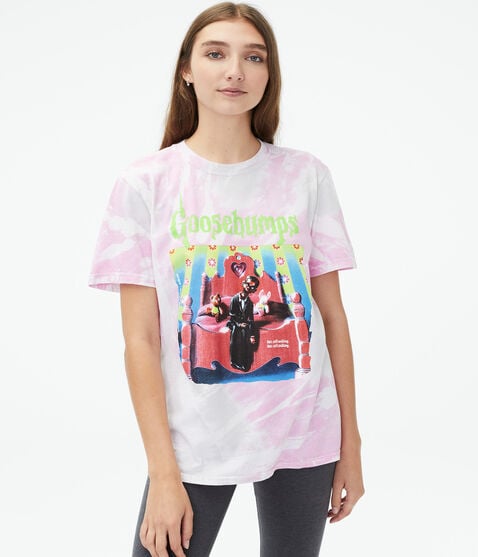 Goosebumps Tie-Dye Boyfriend Graphic Tee Goosebumps Tie-Dye Boyfriend Graphic Tee