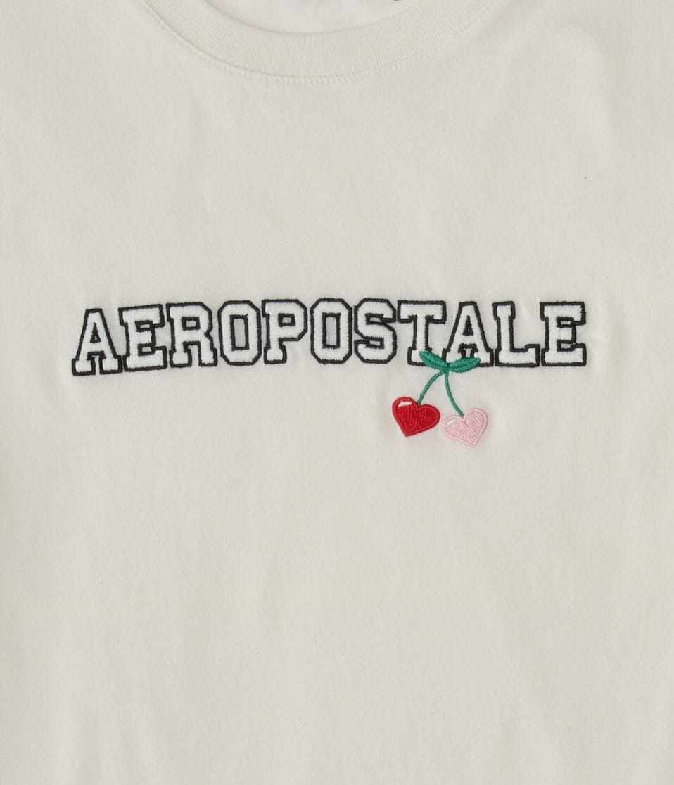 Aeropostale Cherry Heart Graphic Tee