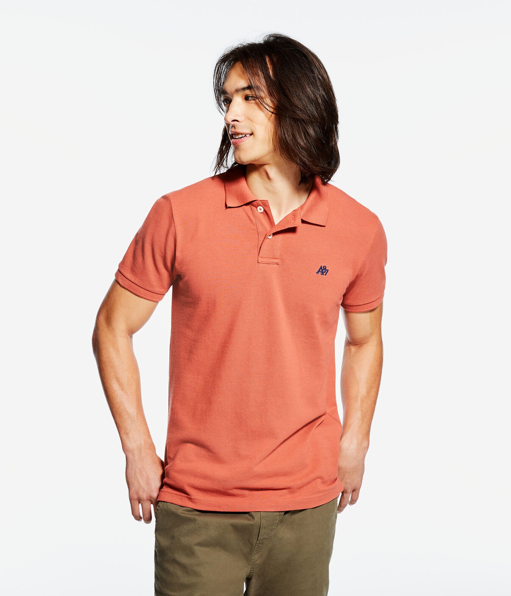 A87 Logo Piqu&eacute; Polo