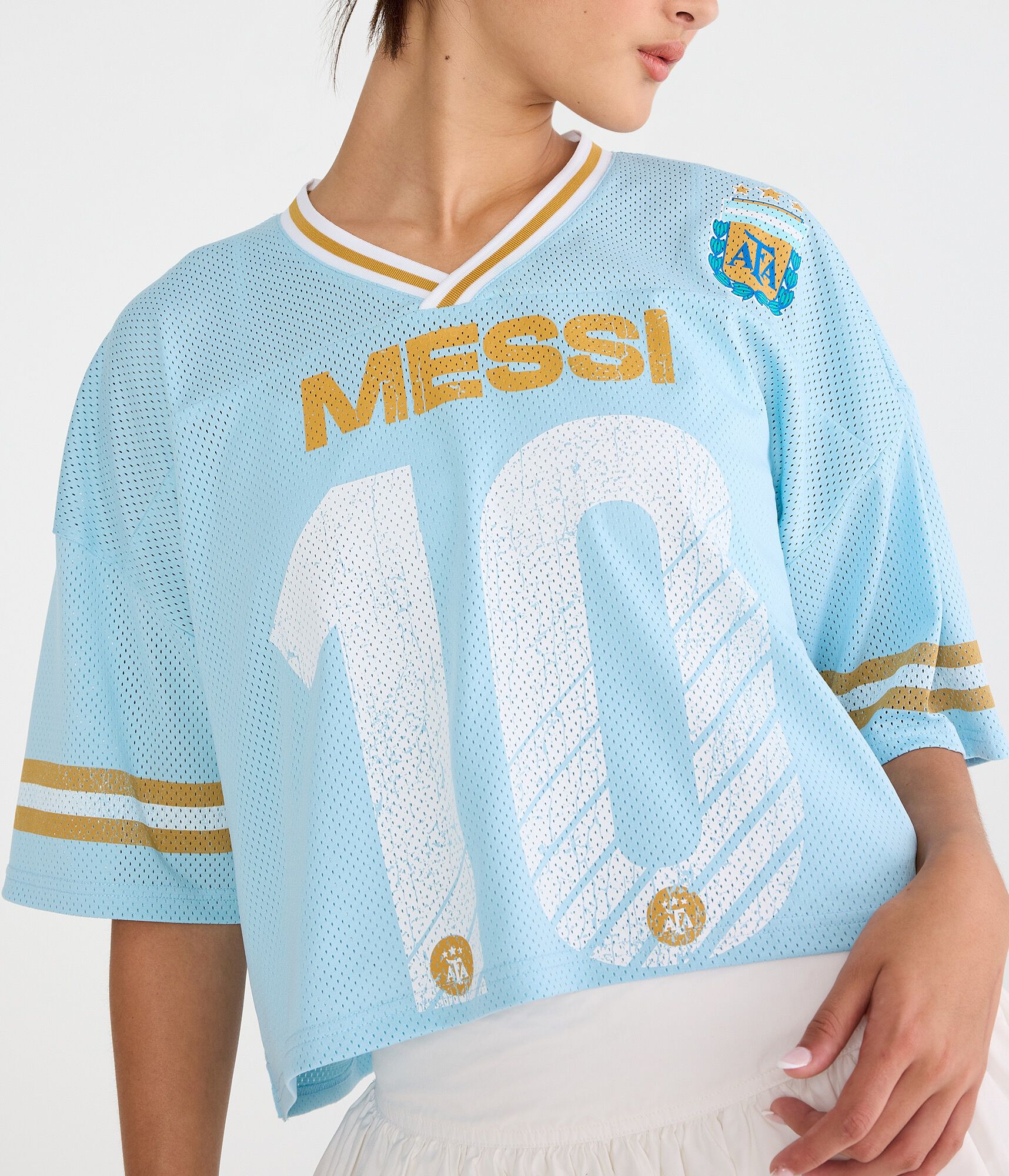 Messi 10 AFA Mesh V-Neck Jersey