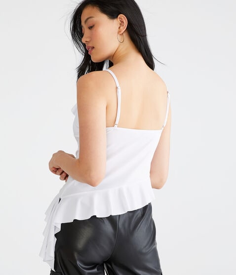 Ruffled Rose Asymmetrical Party Top Ruffled Rose Asymmetrical Party Top