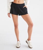 High-Rise Waffle Shorts