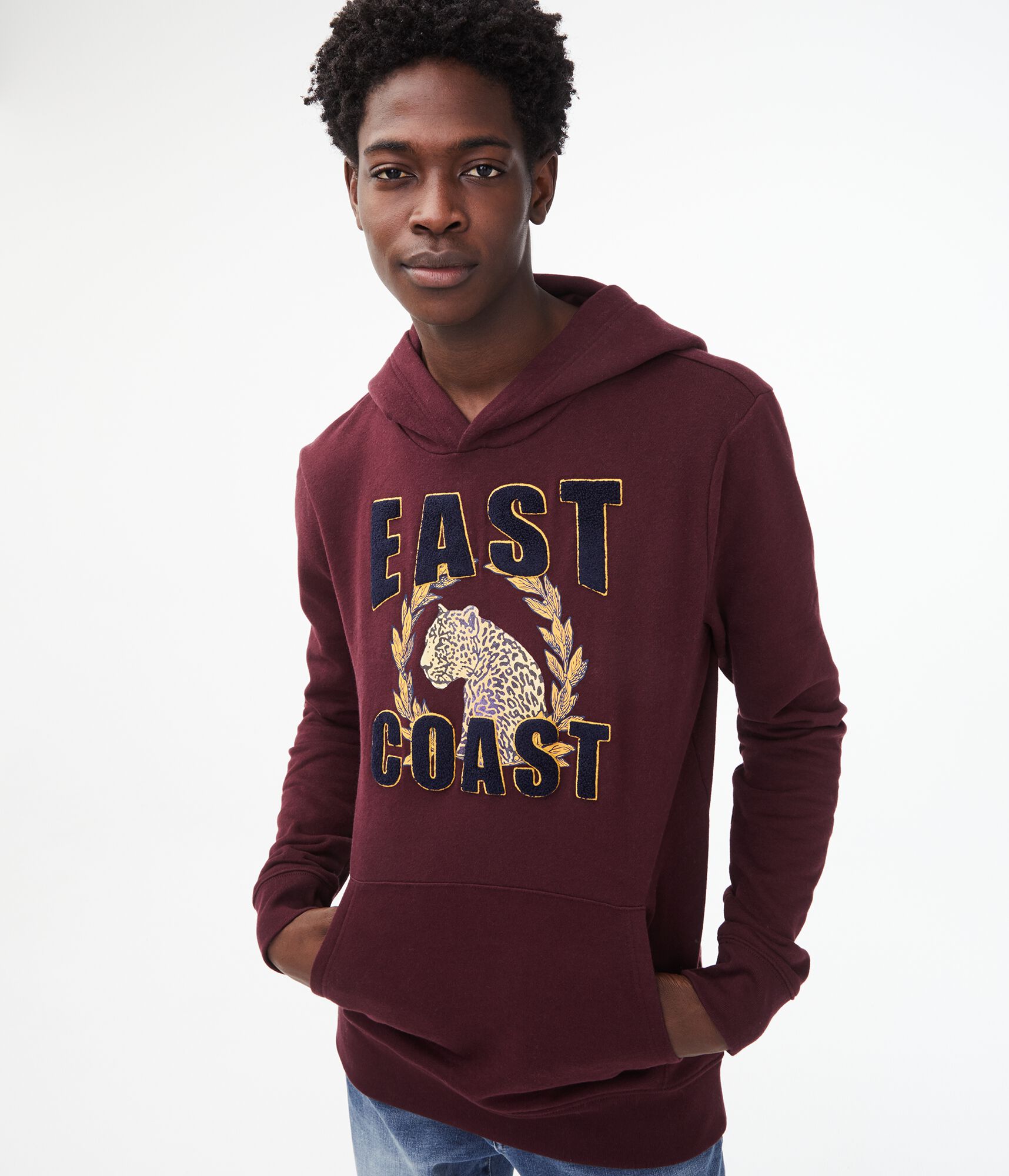 East Coast Leopard Pullover Hoodie