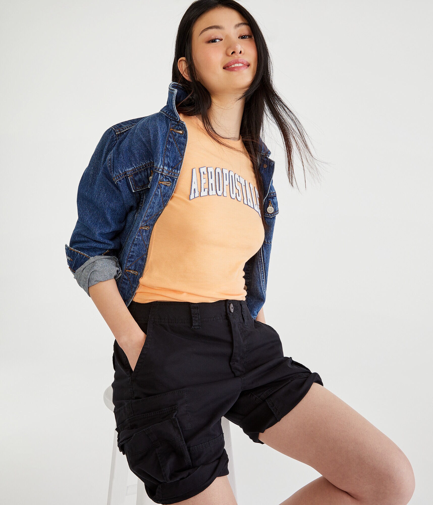 Aeropostale Logo Appliqu&eacute; Graphic Tee