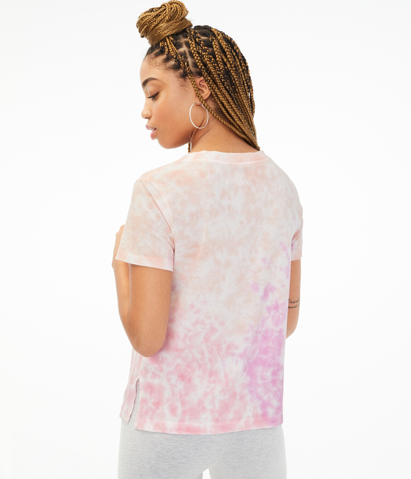 Tie-Dye Cotton Crew Tee