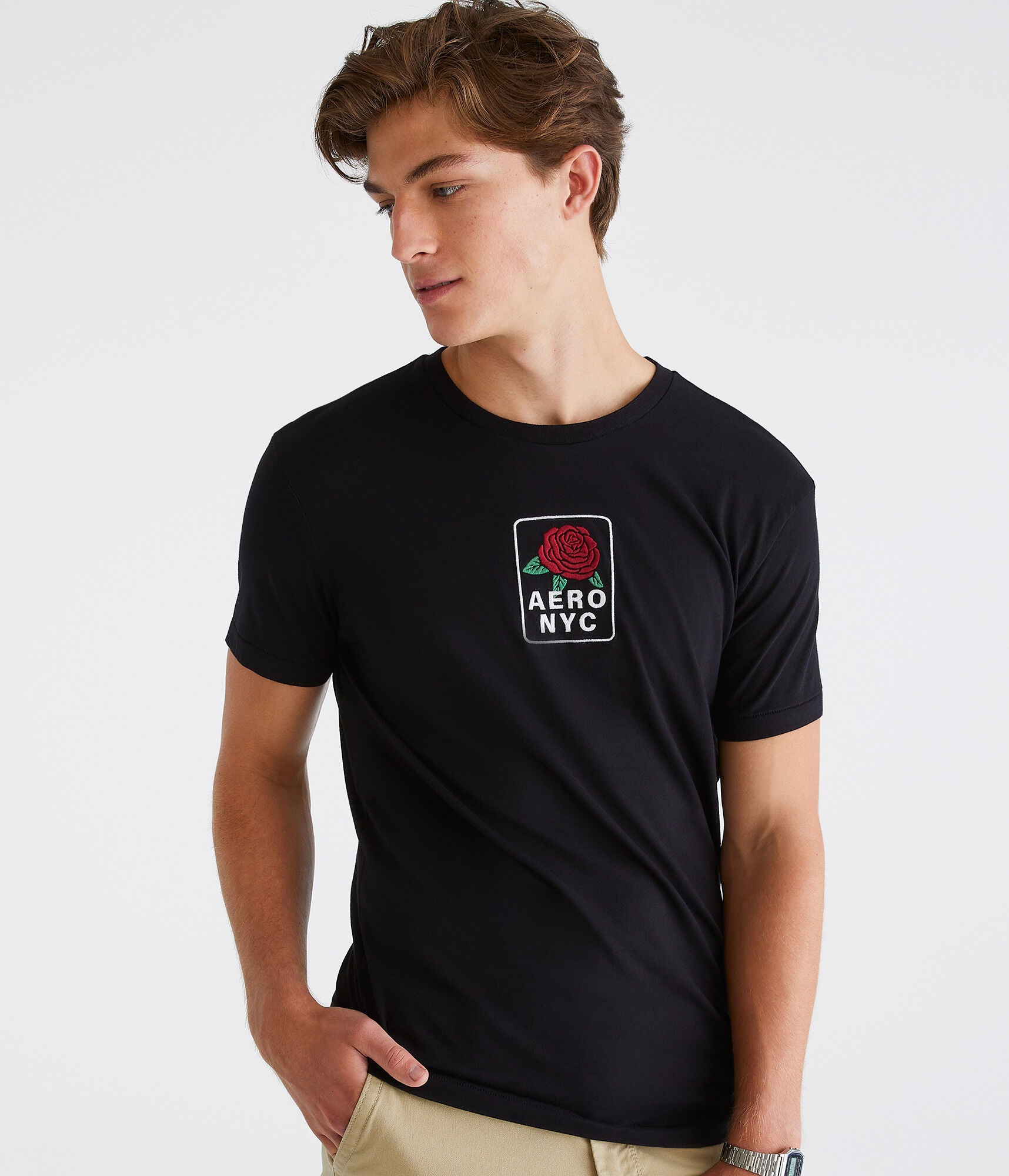 Tシャツ・カットソー RONRON STAR PATCH MIXED APPLIQUE APPLIQUE T SHIRT CHARCOAL R RONRON] STAR PATCH MIXED APPLIQUE APPLIQUE T SHIRT CHARCOAL