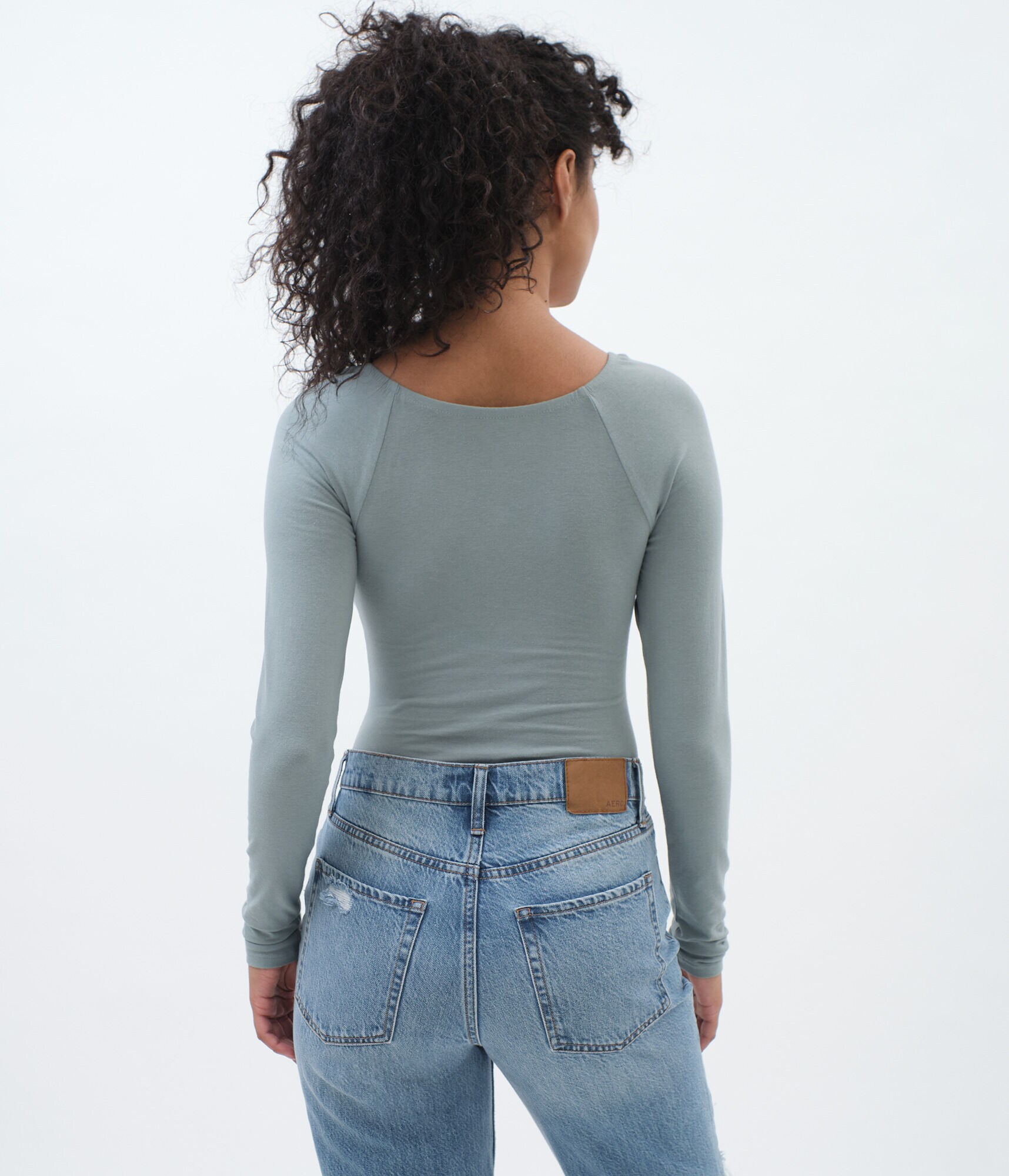 Long Sleeve V-Wire Bodysuit***