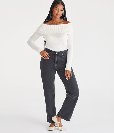 Curvy High-Rise Baggy Jean