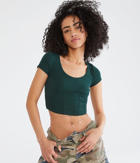 Corset Detail Tiny Top