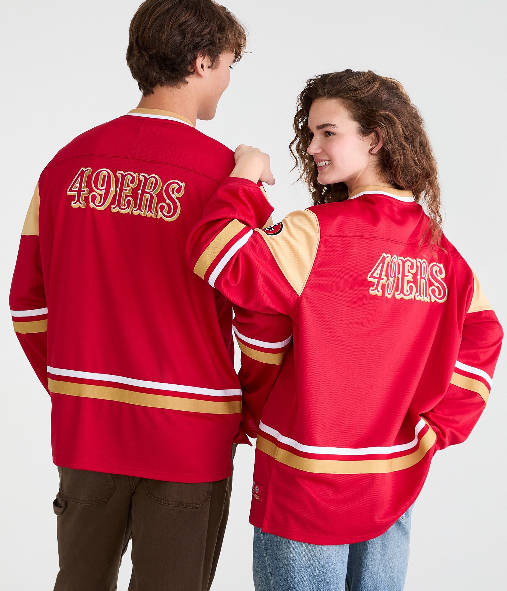 Long Sleeve San Francisco 49ers V-Neck Top