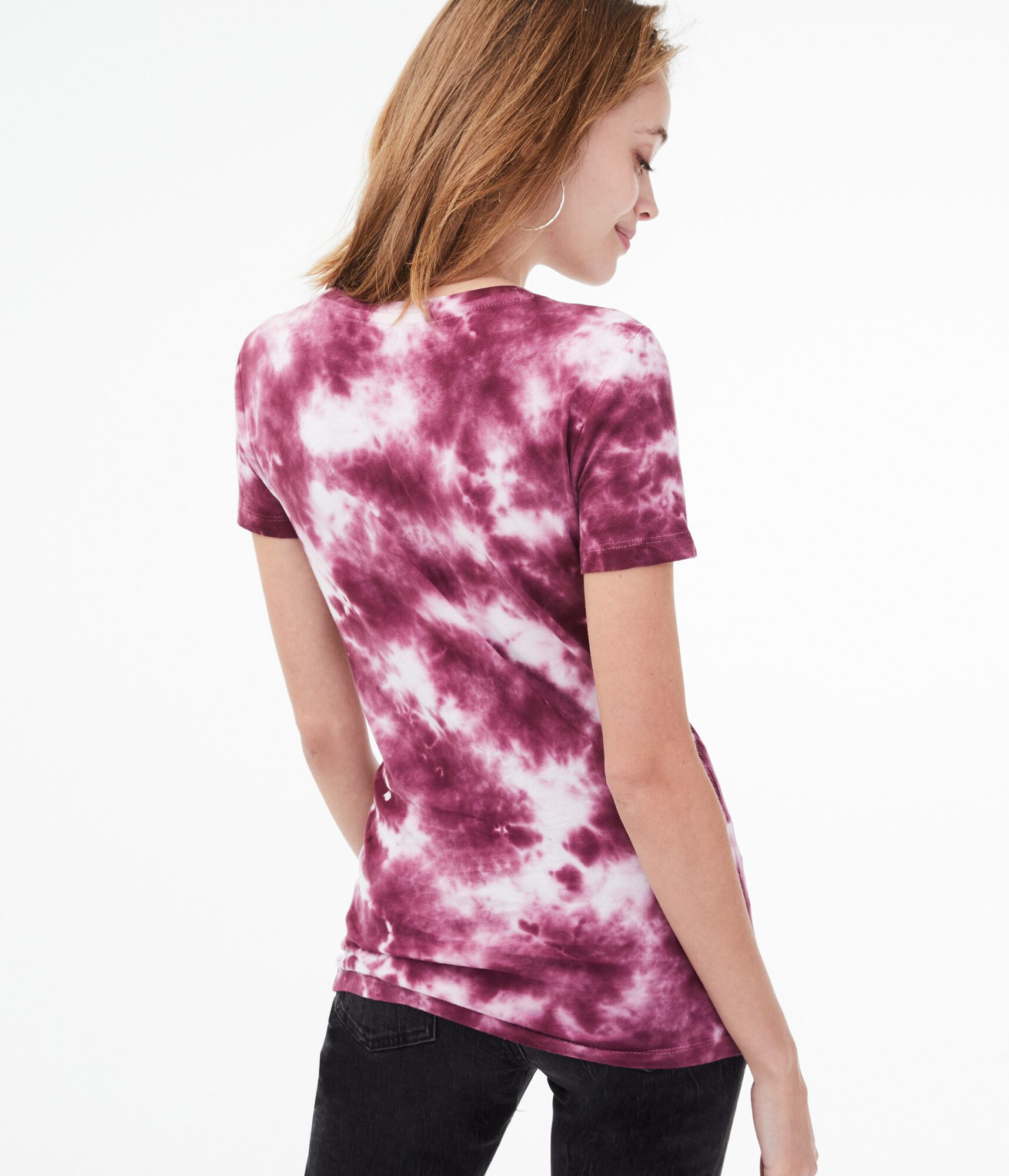 Floral Tie-Dye Graphic Tee