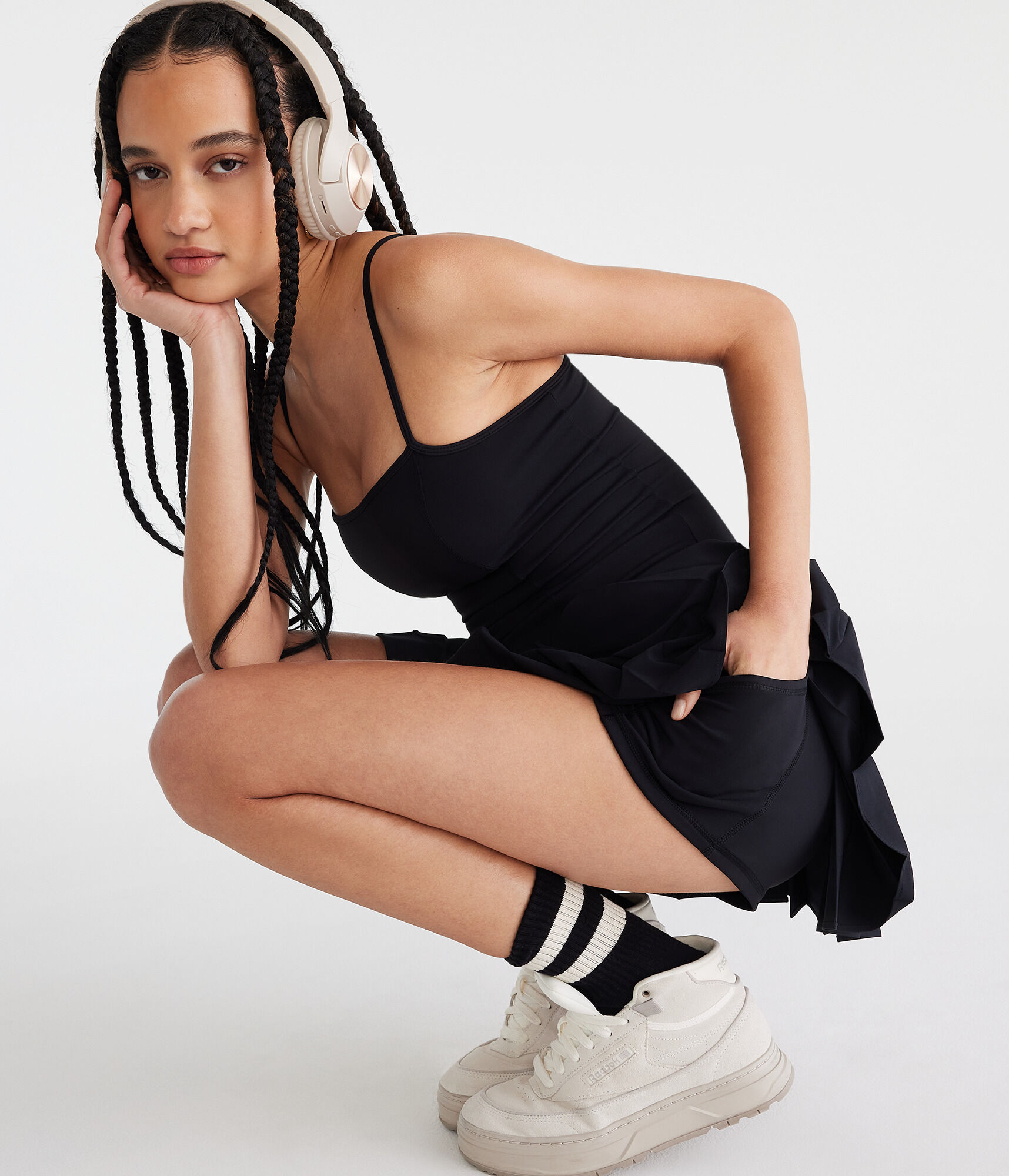 Air Soft Active Pleated Dress