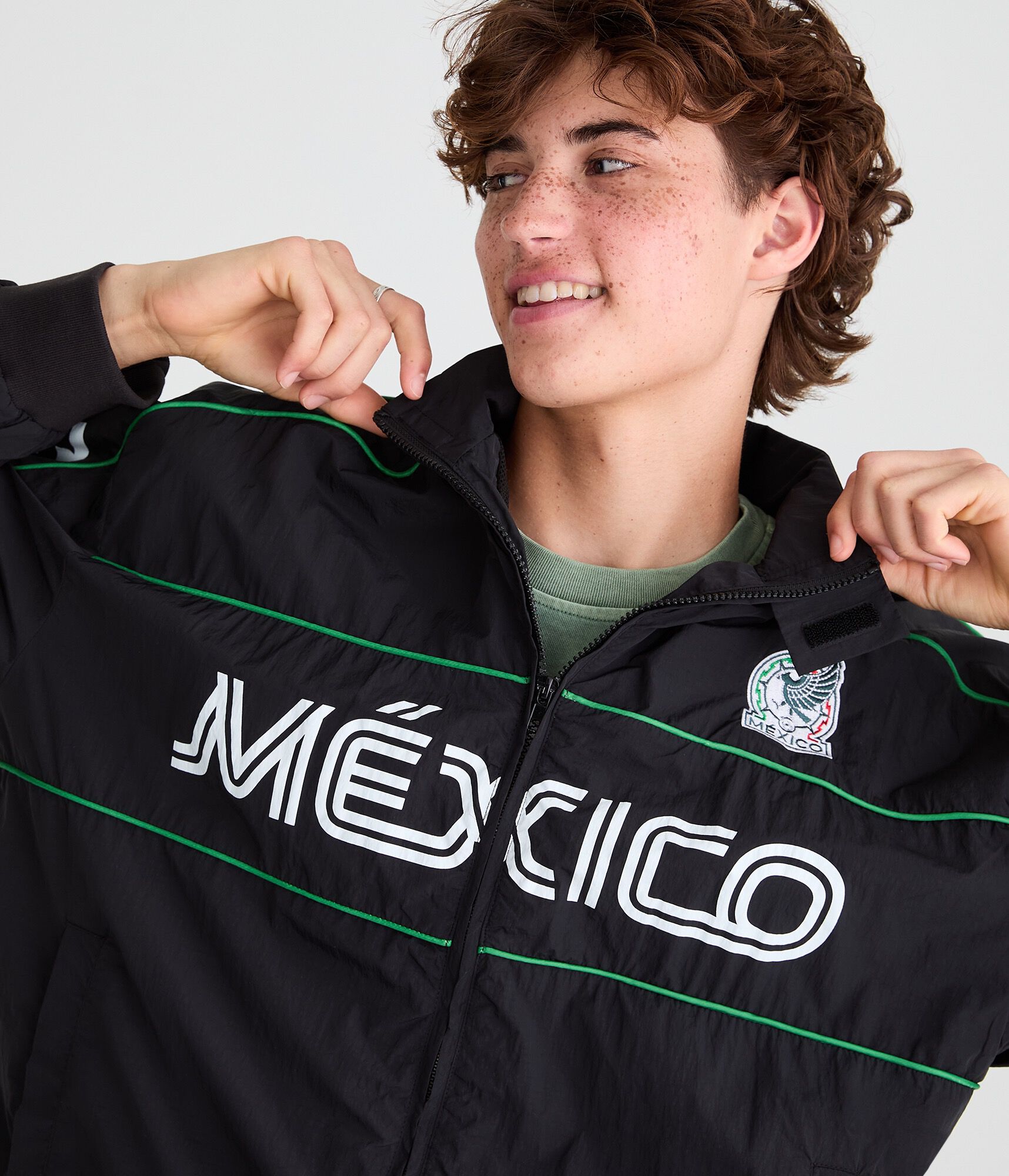 M&eacute;xico Soccer Full-Zip Track Jacket