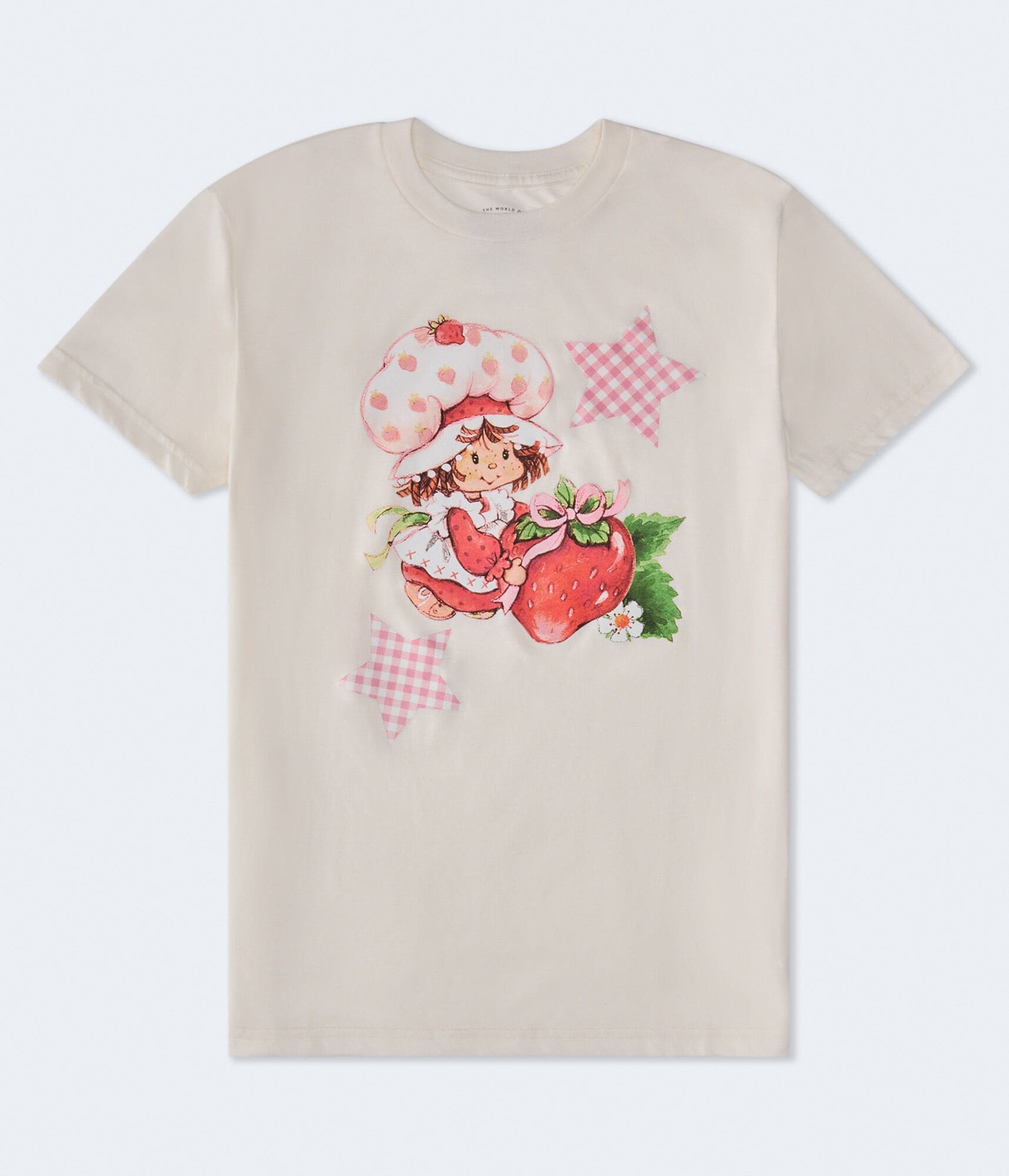 Strawberry Shortcake Gingham Star Relaxed Graphic Tee