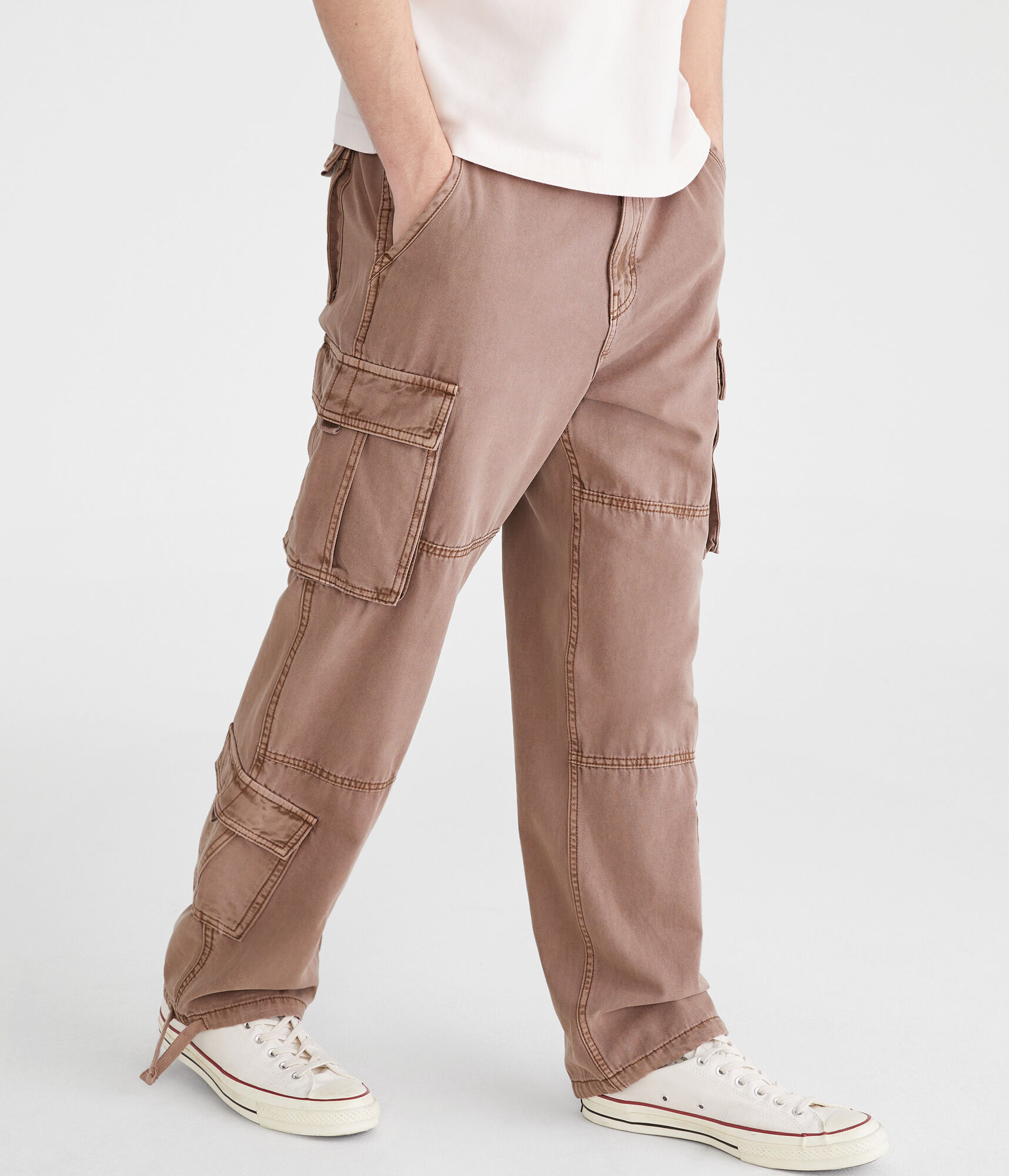 Men's Baggy Trousers Hip Hop Pants Cargo Pockets Cotton