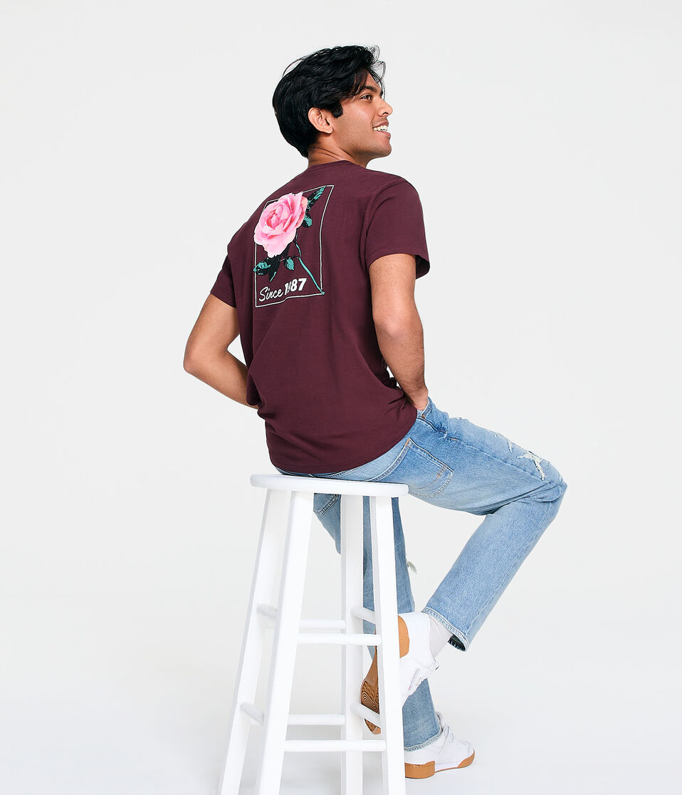 Aeropostale Rose Graphic Tee