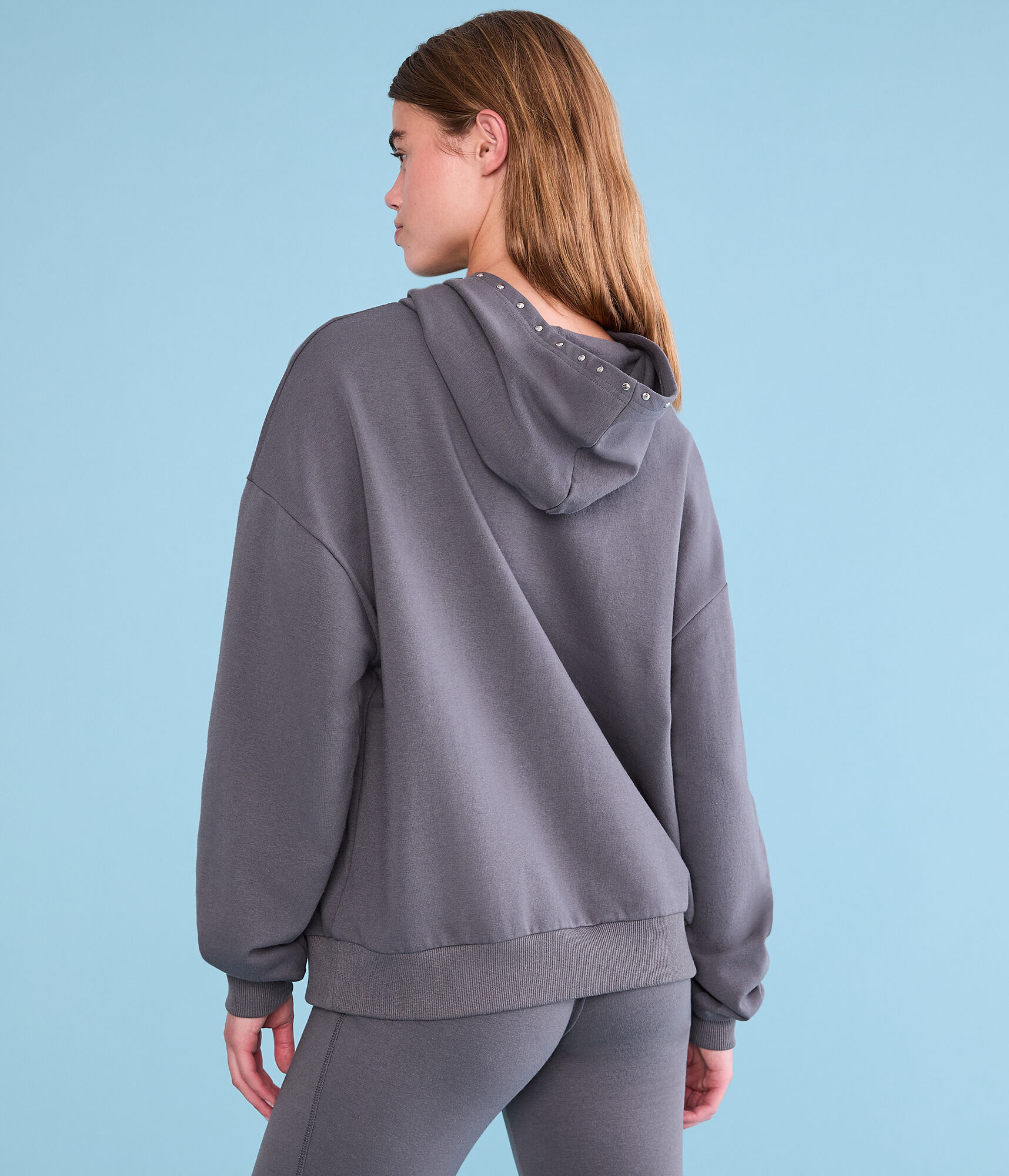 Demetra for Aero Studded Pullover Hoodie