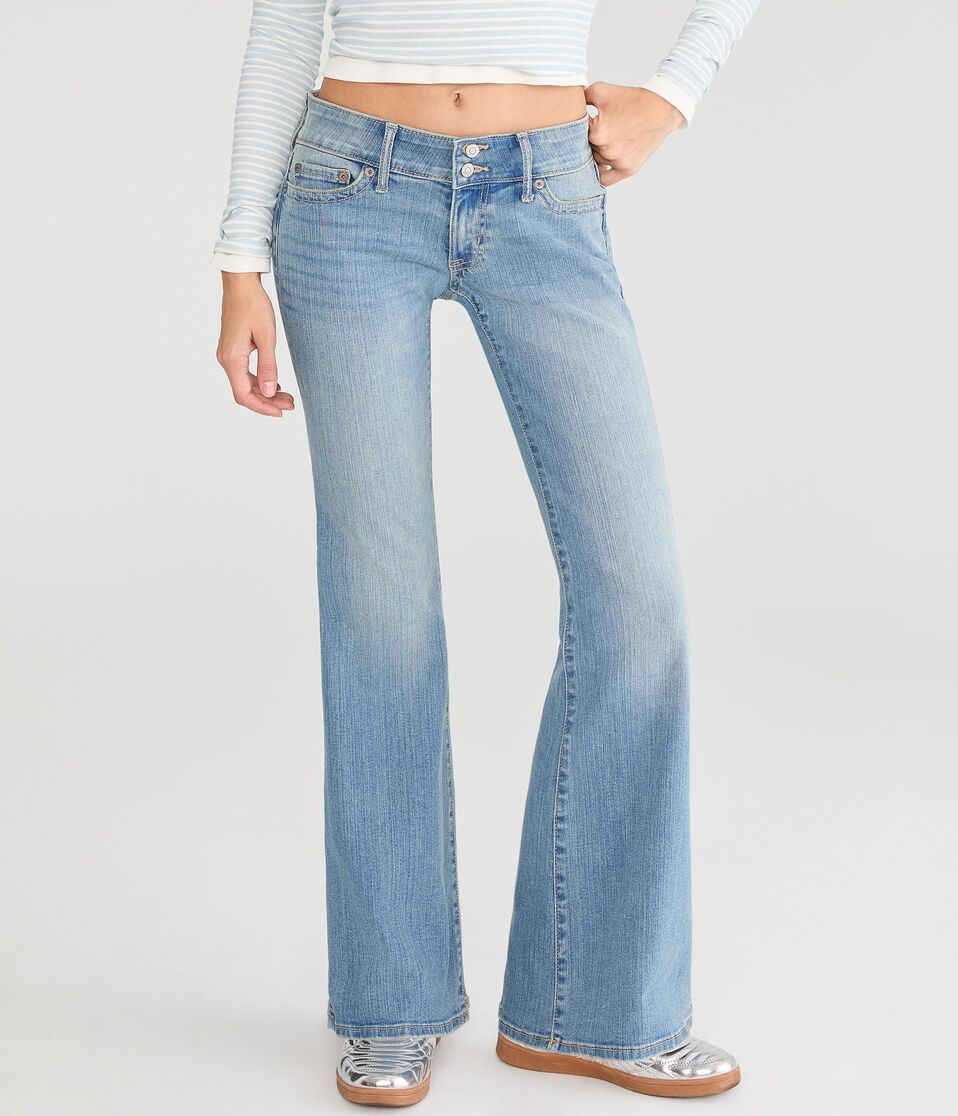 Super Low-Rise Flare Jean