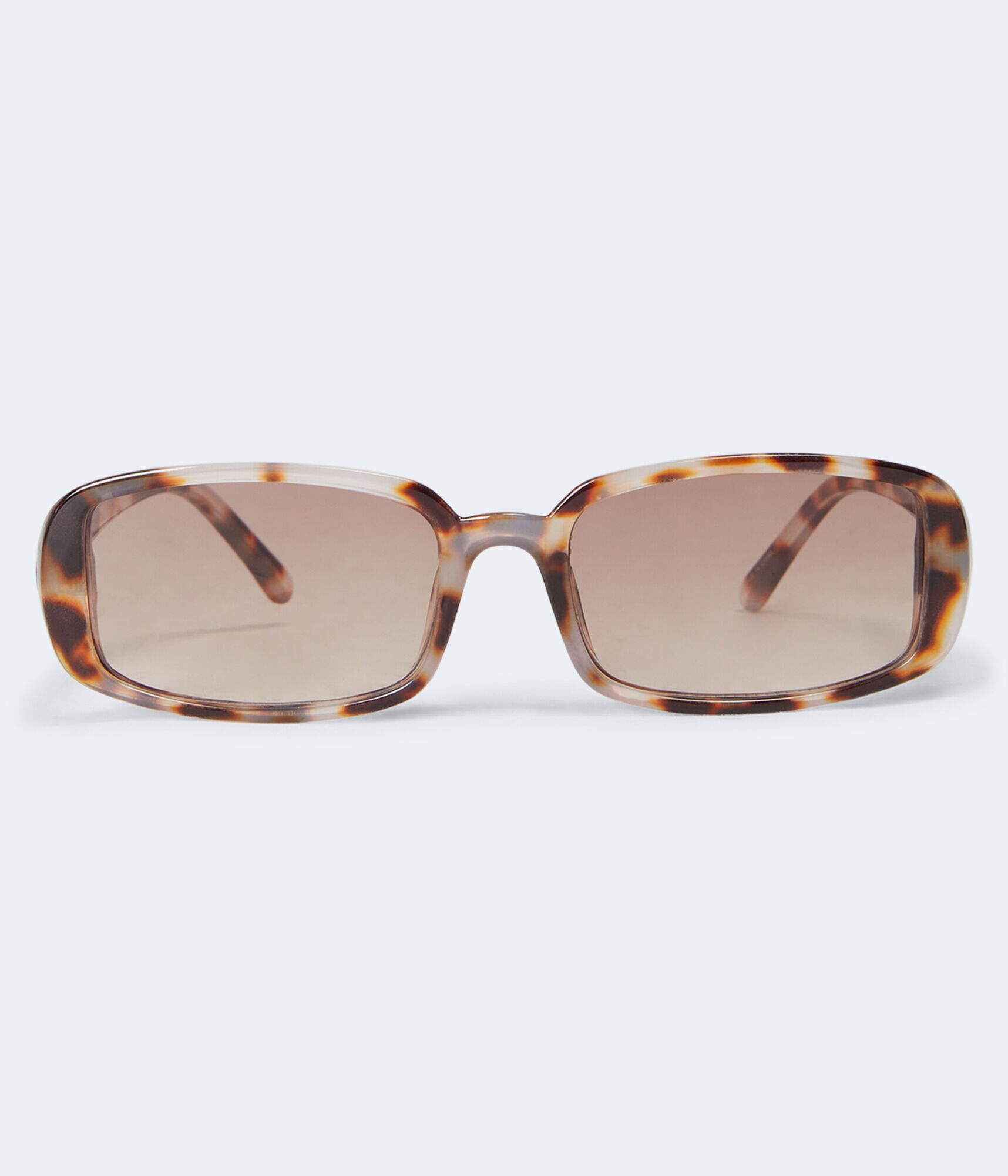 Slim Square Tortoiseshell Sunglasses