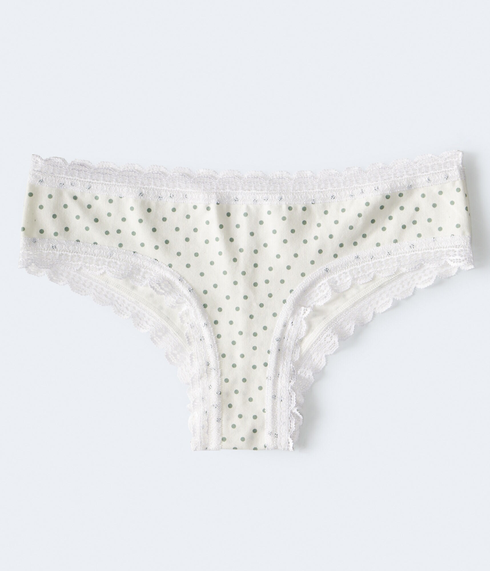 Dot Lace-Trim Cheeky